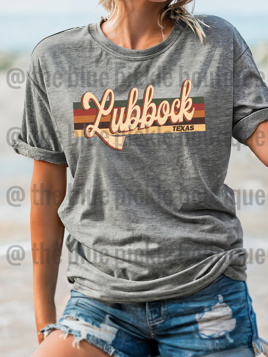 Lubbock Retro tee