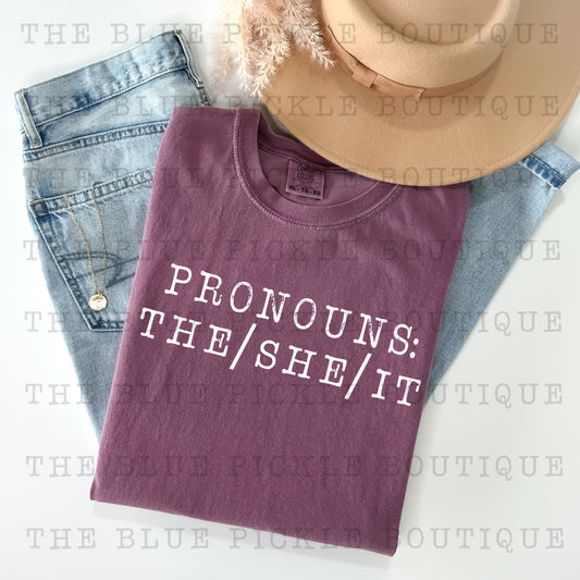 Pronouns The/She/It