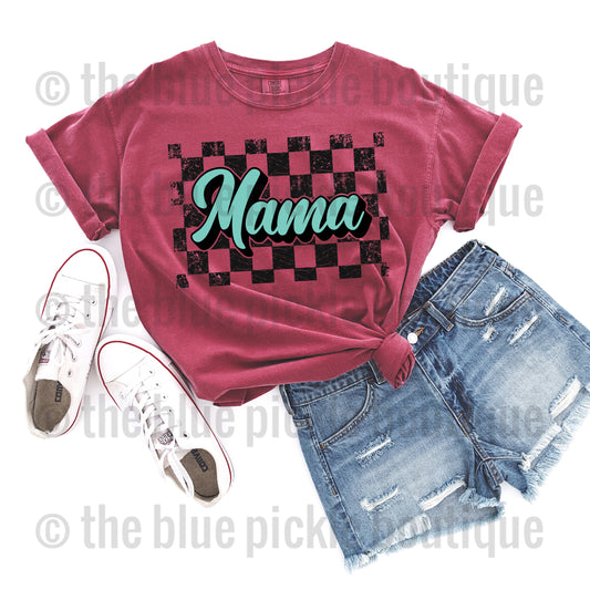 Mama Checkered Tee