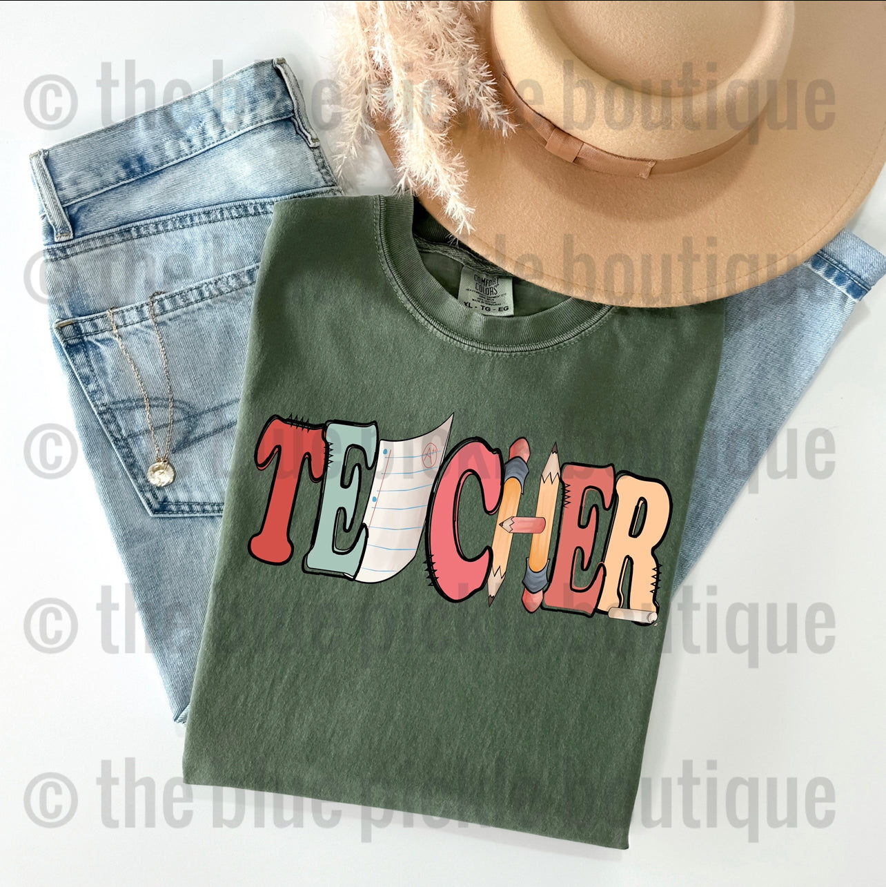 School Supply Teacher Tee