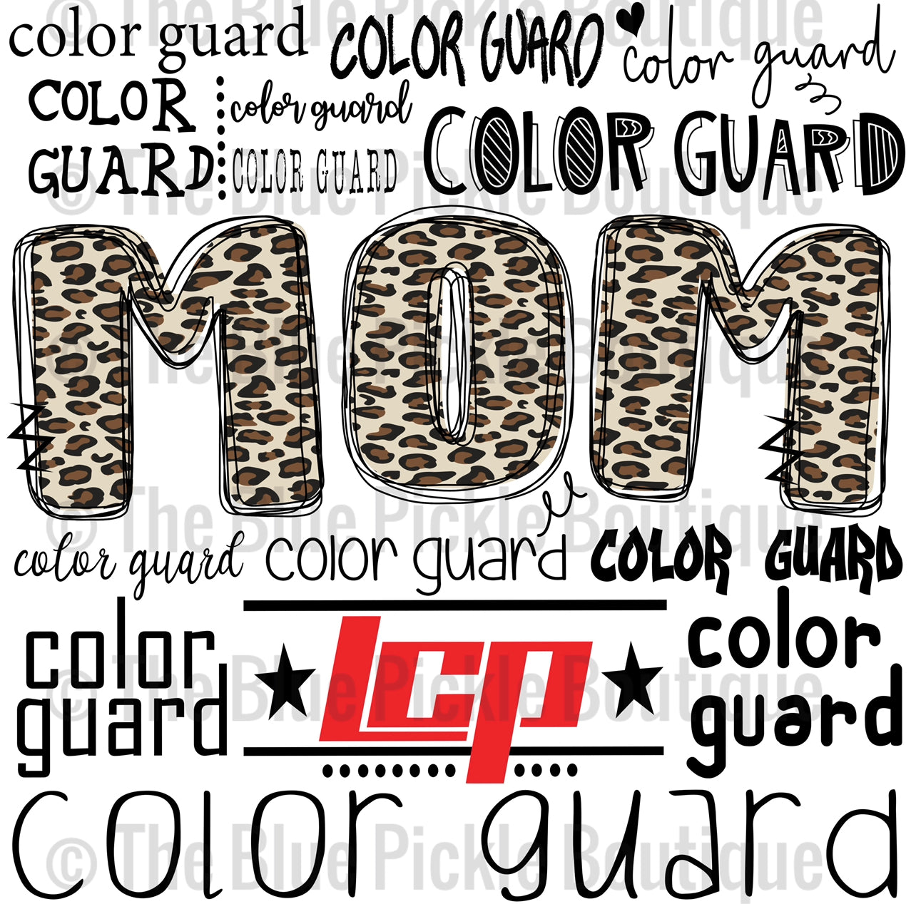 Sports Mom leopard print school spirit tee