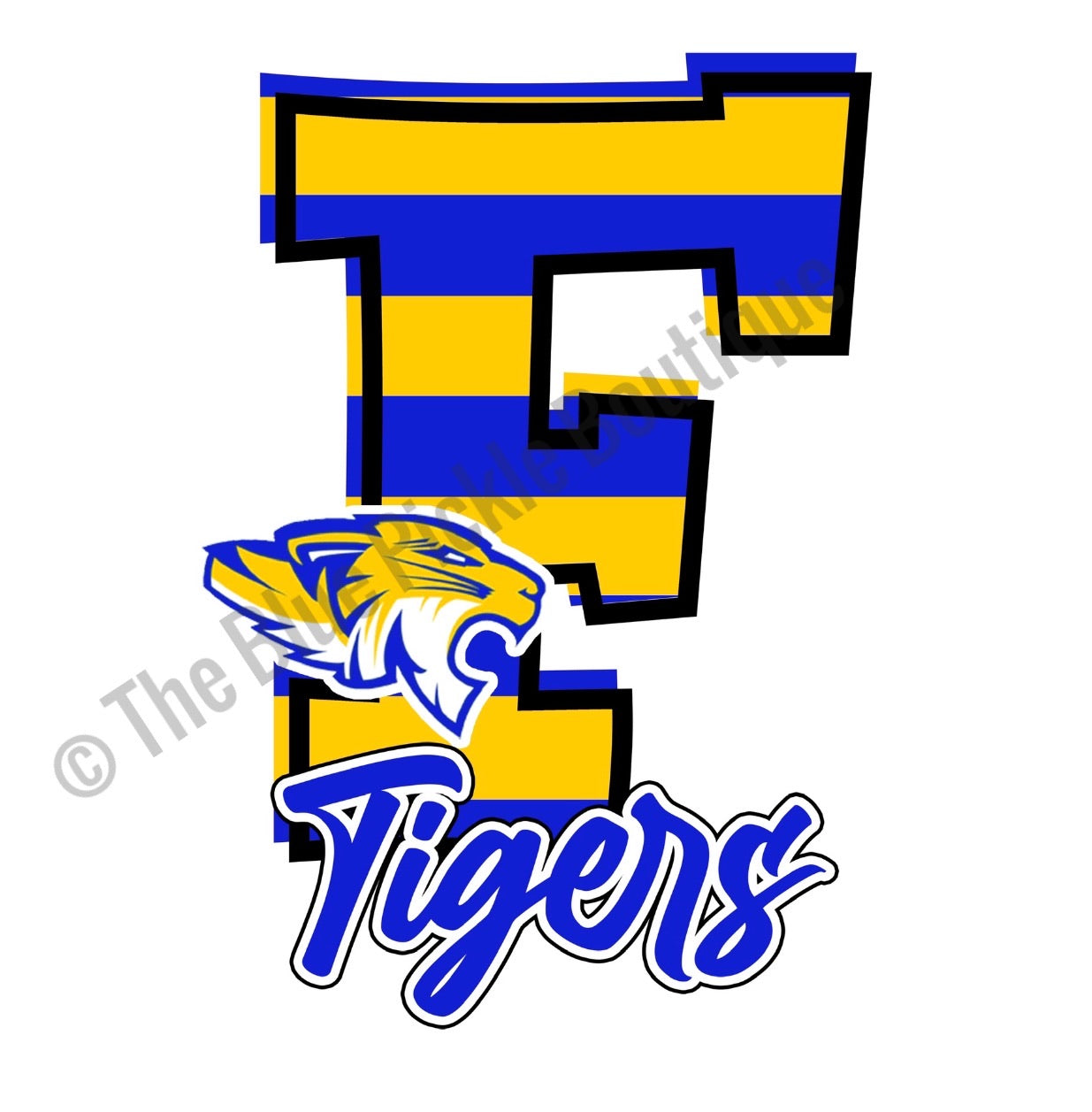 Large School Spirit Car Window Sticker